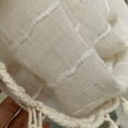 thumbnail image 5 of Linen Balloon Kitchen Curtain Tie Up Sheer Curtain Tiers for Cafe Windows Rod Pocket Light Filtering Voile Window Valance for Bedroom Living Room, 5 of 6