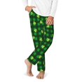 thumbnail image 2 of Xecao Happy St. Patrick's Day5 Print Teenagers' Pajama Pants Long Sleep Pants Soft Elastic Waist Pajama Bottoms Elastic waist with 2 Pockets 5-16 Years-XS(5-6), 2 of 6