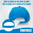 thumbnail image 4 of FORTNITE Baseball Cap for Boys, Quality Made Boys Hat and Fitted Cap, Flatbrim Baseball Hat with Sleek Design Blue, 4 of 7