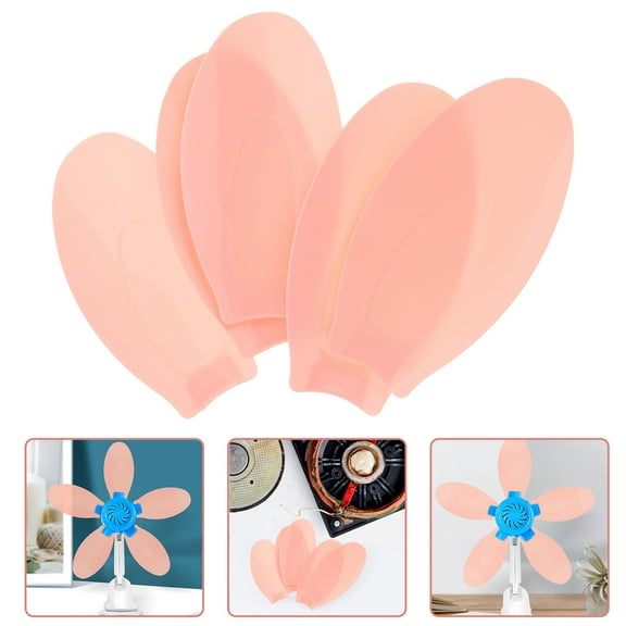 SOPOTUTU 5-Pack Plastic Fan Blades and Brackets Replacement Ceiling Fan Parts for Home Use and Easy to Install
