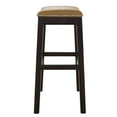 thumbnail image 5 of New Ridge Home Goods Julian 25" Faux Leather Counter Height Barstool in Tan, 5 of 7