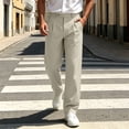 thumbnail image 5 of Horkkom Dress Pants for Men Button Zipper Solid Color Work Pants Casual Business Golf Pants M, 5 of 9