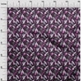thumbnail image 3 of oneOone Cotton Flex Dark Magenta Fabric Tropical Leaf Fabric For Sewing Printed Craft Fabric By The Yard 40 Inch Wide, 3 of 5