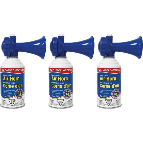 SeaSense Large Air Horn, 8oz (Тhrее Расk)