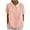 Pink, variant on HXWCHs Women Solid Organic Cotton T Shirt Women's Casual Loose Fit Solid Color Short Sleeve T-Shirt top with Turndown Neckline XL Light Blue