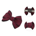 thumbnail image 3 of Unique Bargains 1 Pc Elegant Bow Hair Clips for Home Wine Red, 3 of 5