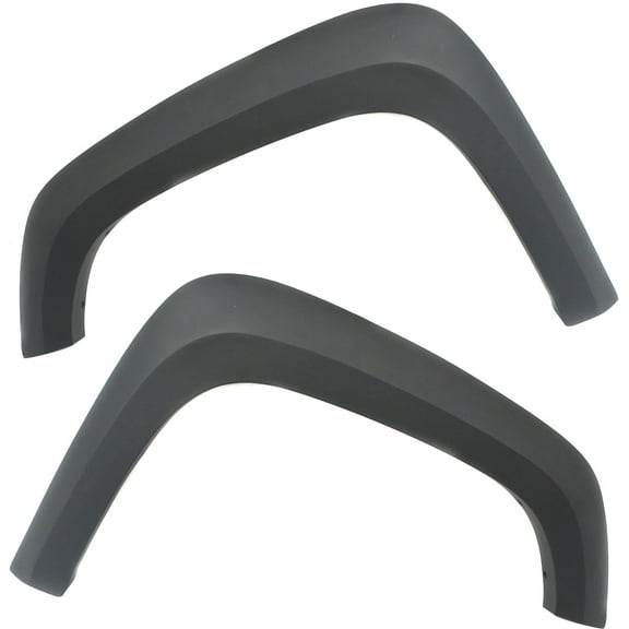 Garage-Pro Front, Driver and Passenger Side Fender Flares Set of 2 Compatible with 2004-2012 Chevrolet Colorado, Fits 2004-2012 GMC Canyon Gray, w/Off Road Package