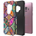 thumbnail image 2 of Samsung Galaxy S9 Plus Case, Rosebono Slim Hybrid Shockproof Hard Cover Graphic Fashion Colorful Skin Cover Armor Case for Samsung Galaxy S9 Plus (Colorful Mandala), 2 of 5