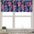 thumbnail image 3 of Ambesonne Floral Valance & Curtain, Tropicana Orchids Hawaii, 55"x30", Violet Magenta Indigo, 3 of 7