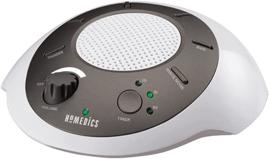 Homedics Soundsleep White Noise Sound Machine, Gold, Small Travel Sound
