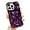 Purple, variant on iPhone 14 Pro Max Case, Plating Bling 3D Love Heart Case, Cute Love Hearts Sparkle Phone Case for Women Girls, Soft TPU Full Camera Shockproof Protective Clear Case - Black