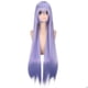 thumbnail image 1 of Peluca larga para cosplay, color morado, capas rectas, 100 cm, sintética, 1 of 3
