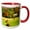 Red/White, variant on 3drose, Vermont, Green Mountains. Farm with Hay Bales - Us47 Rdu0025 - Richard Duval, 11oz Two-tone Green Mug