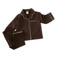 thumbnail image 4 of Conjuntos de pijamas sueltos sencillos para bebé, ropa de dormir de manga larga de algodón liso para niño y niña de 0 a 5 años, trajes de 2 piezas, primavera y otoño, 4 of 4