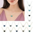 thumbnail image 3 of Collier Pendentif Femme Mode Forme Diamant Charme Collier Clavicule Collier, 3 of 6