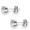 thumbnail image 4 of Pompeii 1/2CT Diamond Studs 14K White Gold (I-J,I2/I3), 4 of 5