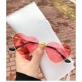 thumbnail image 4 of Retro Heart-Shaped Polarized Sunglasses for Women and Teens - Cute UV Protection for Beach, Parties, and Festivals - Stylish Vintage Love Heart Eyewear for Summer Fun, 4 of 6