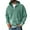 Mint Green#27, variant on Evdexr Mens Oversized Pullover Quarter Zip Sweatshirt Acid Washed Distressed Winter Sweater Baggy Kangaroo Pocket Vintage Hoodie Plain Solid Streetwear Army Green M