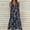 Navy plus size boho sundress a1, variant on Uscallm Women Plus Size V Neck Sleeveless Boho Floral Flowy Midi Beach Dresses Summer Casual Lightweight Elastic Waist Sundresses, Navy S