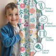 thumbnail image 3 of Blackout Kids Curtains,Pioneer Flower Childrens Insulated Curtains Set Of 2,Bedroom Essentials,Toddler Room Decor 52x63in(132x160cm), 3 of 4