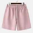 thumbnail image 1 of toraway Men Spring And Summer Pant Casual All Solid Color Painting Loose Plus Size Trouser Fashion Beach Pockets Short M, 1 of 3