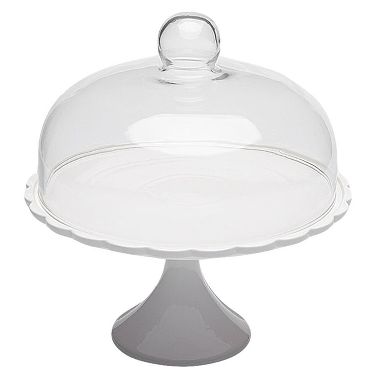 Rosarivae 1 Pc Dust proof Cake Cover Cake Plate Simple Food Plate
