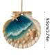 thumbnail image 3 of Colgante decorativo acrílico de conchas marinas | Adorno de pared costero plano 2D | Decoración duradera para casa de playa | Decoración para habitación infantil o evento | Regalo ideal para amantes, 3 of 5