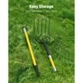 thumbnail image 4 of KFFKFF 5-Tine Garden Fork with Fiberglass Handle, 57-Inch Heavy-Duty Digging Tool, Y-Grip Spading Fork for Composting, Hay, Potato Harvesting, and Soil Aeration, 4 of 9
