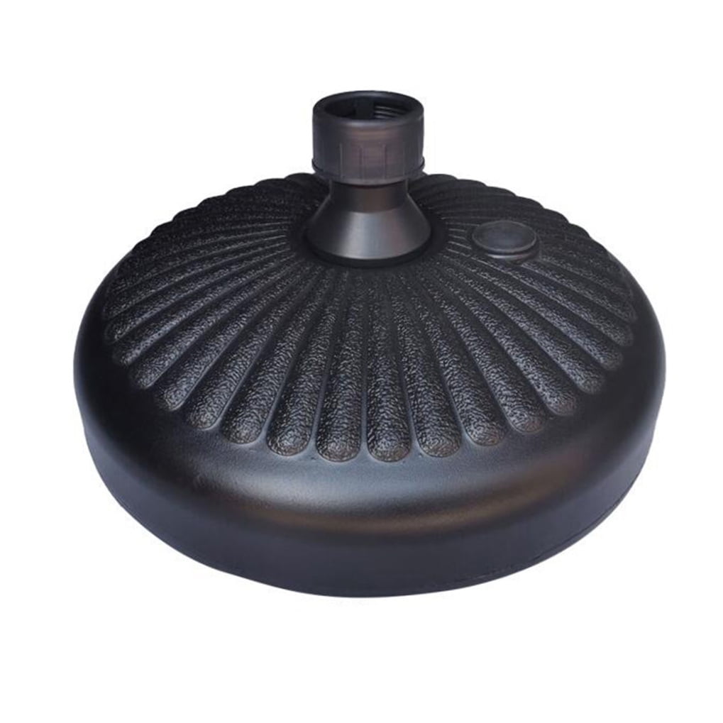 MLINS Black Plastic Umbrella Stand for Home and Commercial Use Durable Water Fillable Base Round