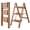 Woodgrain-1, variant on Calmwrd Step Ladder Folding 3 Step Ladders Champagne Gold Finish Aluminum,Tripod Anti-Slip for Home & Kitchen Office 330 lbs