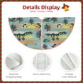 thumbnail image 3 of Xecao Hawaiian Style Pattern Christmas Tree Skirt Holiday Part Decorations for Christmas Tree, Farmhouse Christmas Decor Xmas Holiday Home Party Decorations-30", 3 of 6