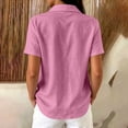 thumbnail image 4 of Women's Casual Loose Plain V-Neck Pullover Top for Everyday Wear, 4 of 7