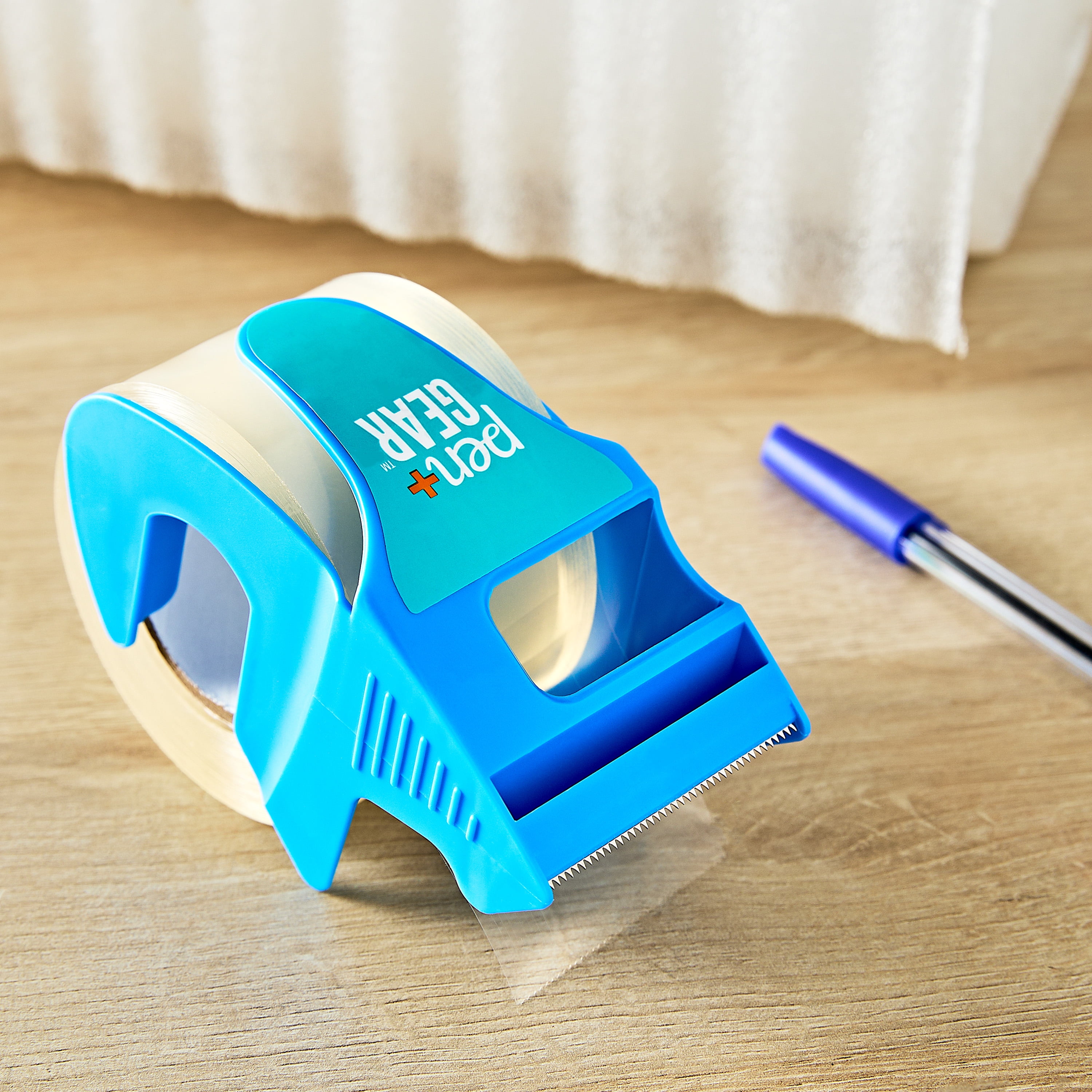 Pen+Gear Packing Tape with One-Handed Dispenser, Clear, 1.88