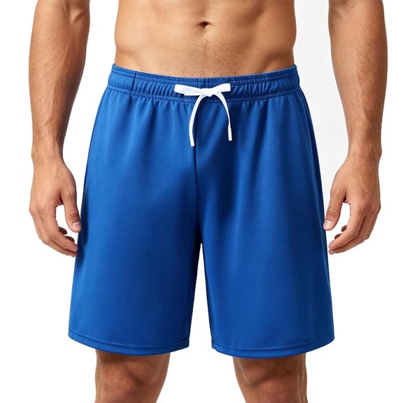 Qiyinn Mens Lounge Sweat Shorts, Casual Elastic Waist Gym Workout Shorts with Drawstring