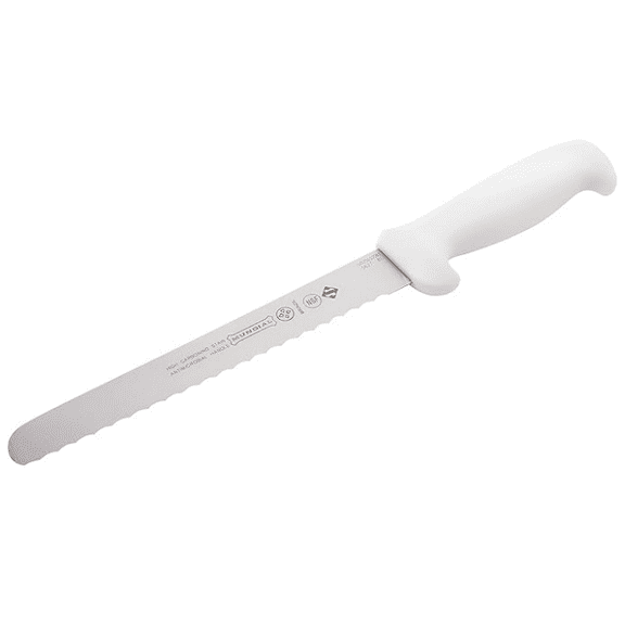 Mundial 5600 Series Serrated Edge Carving and Slicing Knife, 8 inch White