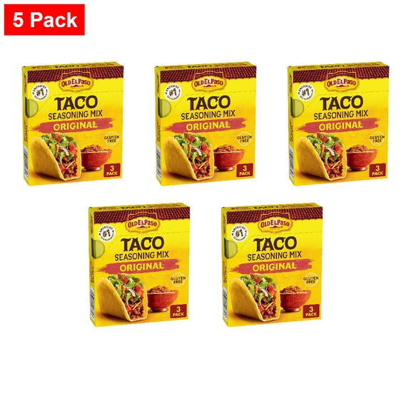 Old El Paso Original Taco Seasoning Mix 3 ct / 1 oz - 5 Pack