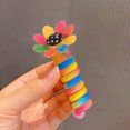 thumbnail image 3 of Lazos para el cabello, trenzas de cola de caballo coloridas, lazos para el cabello fijos en espiral para niñas y niños, 3 of 7