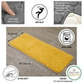 thumbnail image 3 of Yellow Mustard Bath Rug Runner Mat Memory Foam 3D Pebble 48"L x 18"W, 3 of 6