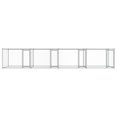 thumbnail image 3 of vidaXL Dog Cage Grey Galvanized Steel 26.2 x 6.6 x 4.9 ft Durable, 3 of 6