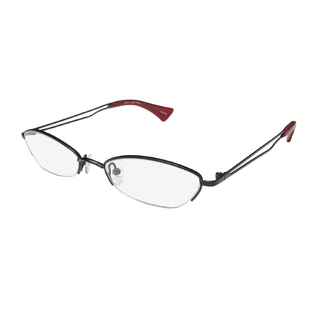 NEW MAX STUDIO MX132 WOMENS/LADIES DESIGNER HALF-RIM BLACK GORGEOUS OPHTHALMIC HALF-RIMLESS HOT FRAME DEMO LENSES 49-18-135 EYEGLASSES/SPECTACLES