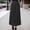 Black, variant on Winter Thickened Down Skirt Elegant Mid Length Casual Warm A Line Outerwear Fashion Skirts For Women Black M