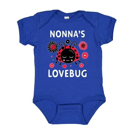 

Inktastic Valentine s Day Nonna s Lovebug Boys or Girls Baby Bodysuit