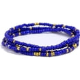 thumbnail image 6 of Trianu 4Pcs Waist Beads for Women African Waist Beads Chain Colorful Belly Beads Body Chain for the Waist Elastic Stomach Beads Summer Beach Bikini Jewelry Waist Beads, 6 of 6