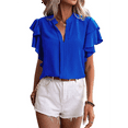 thumbnail image 2 of Womens Summer Tops Blue S, 2 of 7
