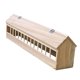 thumbnail image 3 of Comedero para palomas, dispensador de comida para aves, contenedor para reducir el desperdicio de alimento para aves de corral. 80 centímetros, 3 of 9
