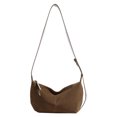 thumbnail image 3 of Bolso Bandolera Ante para Mujer Con Correa Ajustable Hobo El (café), 3 of 8