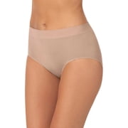 Carole Hochman Womens Underwear Silky Soft Seamless Full Coverage Modern Brief Panties 5 Pack Multipack (Medium, Tan)