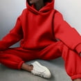 thumbnail image 7 of Lumtrix Womens 2 Piece Outfits Oversized Hoodies Jogger Sweatpants Lounge Sweatsuits Y2K Tracksuit Fall Fashion Sets with Pockets Red S, 7 of 7