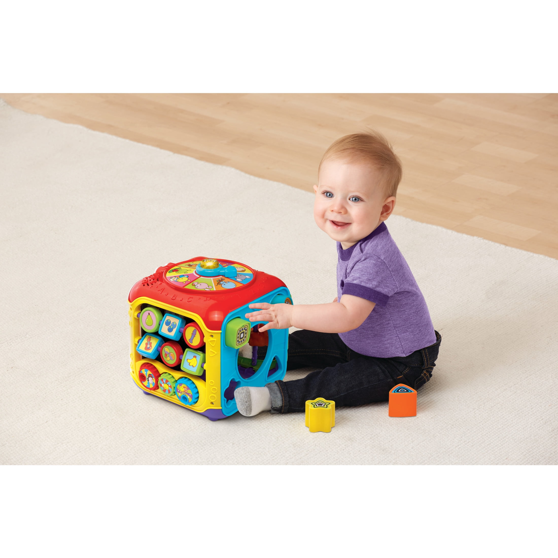 VTech Baby Sort & Discover Activity Cube with Accessories, Baby and Toddler Toys