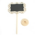 thumbnail image 2 of Message Blackboard - 20 Sets Mini Blackboard Plant Label Message Board with Hollow out Edge Decoration, 2 of 8